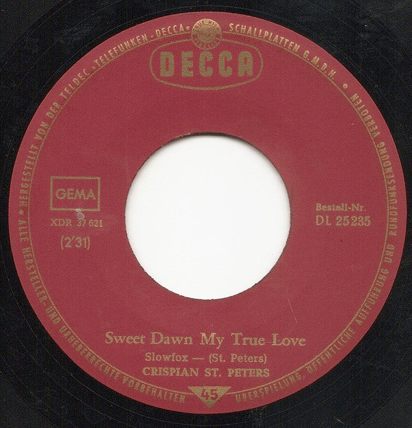 Crispian St. Peters : The Pied Piper / Sweet Dawn My True Love (7", Single)