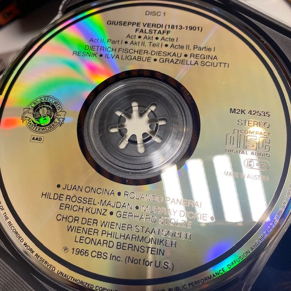 Giuseppe Verdi, Wiener Philharmoniker, Wiener Staatsopernchor, Leonard Bernstein : Falstaff (Box + 2xCD)