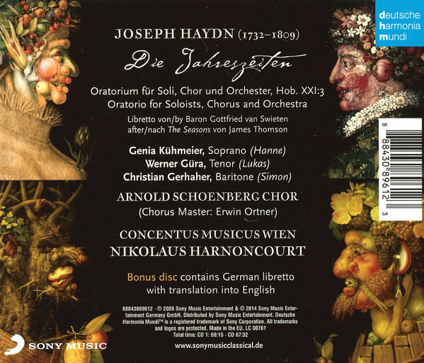 Joseph Haydn – Nikolaus Harnoncourt, Arnold Schoenberg Chor, Concentus Musicus Wien : Die Jahreszeiten (2xCD, Album, RE + CD-ROM, Enh)