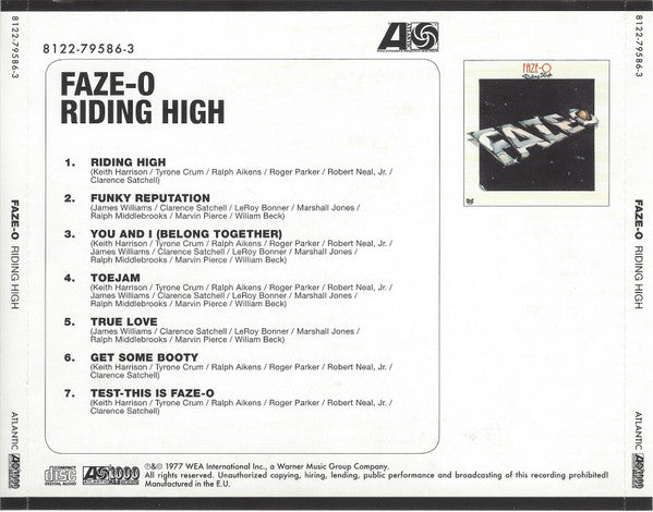 Faze-O : Riding High (CD, Album)