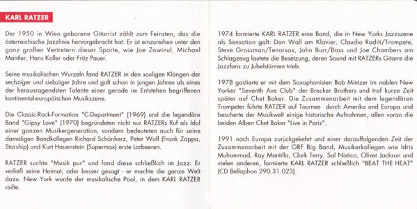 Karl Ratzer Featuring Art Farmer With Fritz Pauer, Paulo Cardoso, Mario Gonzi : Waltz For Ann (CD, Album)