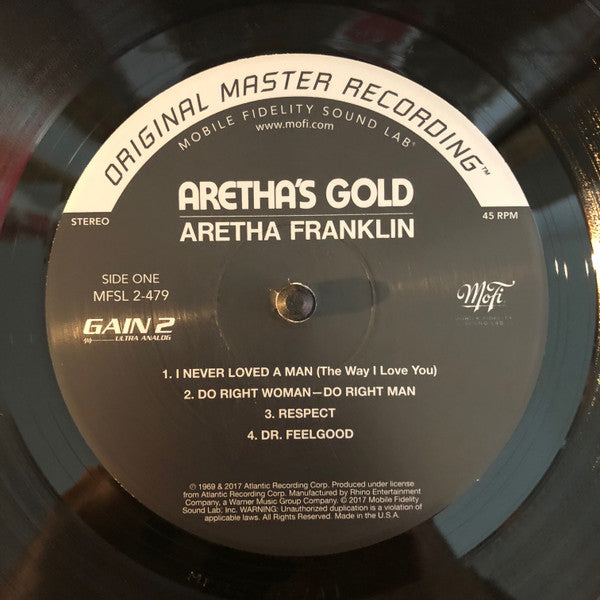 Aretha Franklin : Aretha's Gold (2x12", Comp, Ltd, Num, RE, RM, 180)