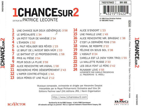 Alexandre Desplat, Le Royal Philharmonic Orchestra* : 1 Chance Sur 2 (CD, Album)