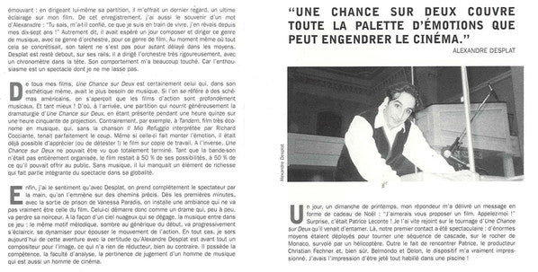 Alexandre Desplat, Le Royal Philharmonic Orchestra* : 1 Chance Sur 2 (CD, Album)