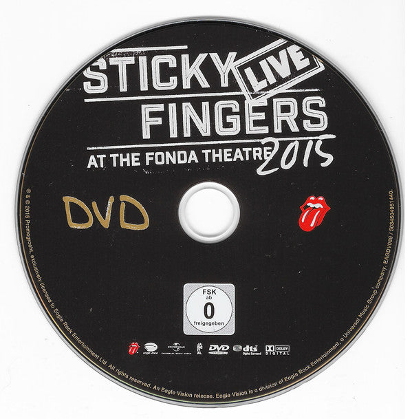 The Rolling Stones : Sticky Fingers Live At The Fonda Theatre 2015 (DVD, Multichannel, NTSC + CD, Album)