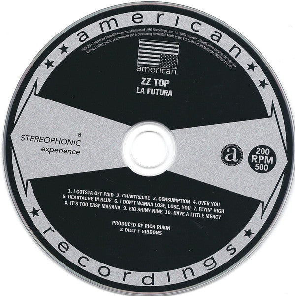 ZZ Top : La Futura (CD, Album, Gat)