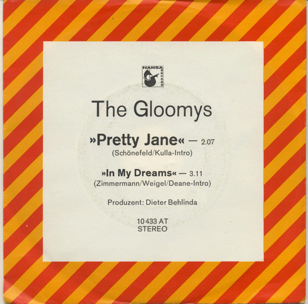 The Gloomys : Pretty Jane (7", Single, Promo)