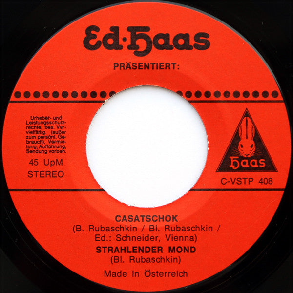 Gerhard Heinz / Boris Rubaschkin : Haas Präsentiert: Kosaken Senf (7", EP, Red)