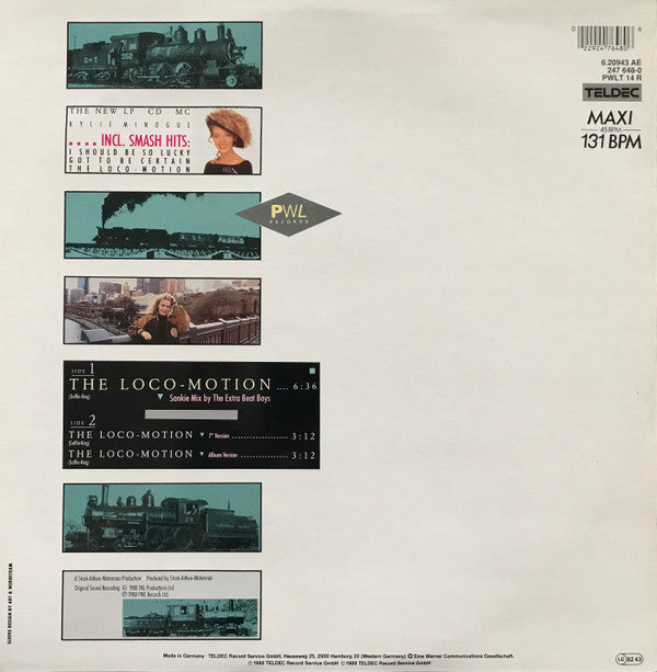 Kylie Minogue : The Loco-Motion Remix EP (12", EP, Maxi)
