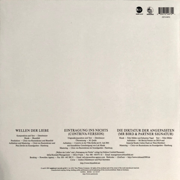 Blumfeld : Wellen Der Liebe (12", Maxi)