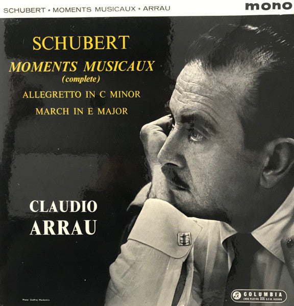 Franz Schubert, Claudio Arrau : Moments Musicaux (LP)