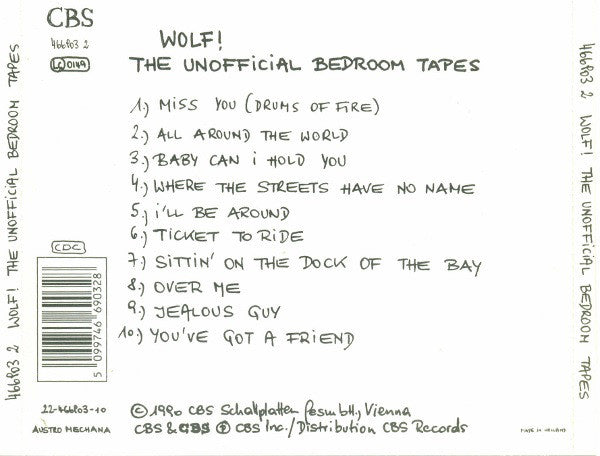 Wolf! : The Unofficial Bedroom Tapes (CD, Album, Promo)