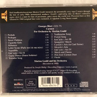Bizet* - Morton Gould And His Orchestra : Carmen For Orchestra (CD, Album, RE, RM, 20-)
