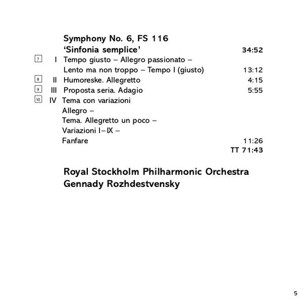 Carl Nielsen, Royal Stockholm Philharmonic Orchestra*, Gennady Rozhdestvensky* : Symphonies (3xCD, Comp, RM)
