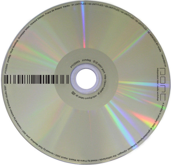 Roel Meelkop, Giuseppe Ielasi, Howard Stelzer, Frans de Waard : Zondag (CD, Album)