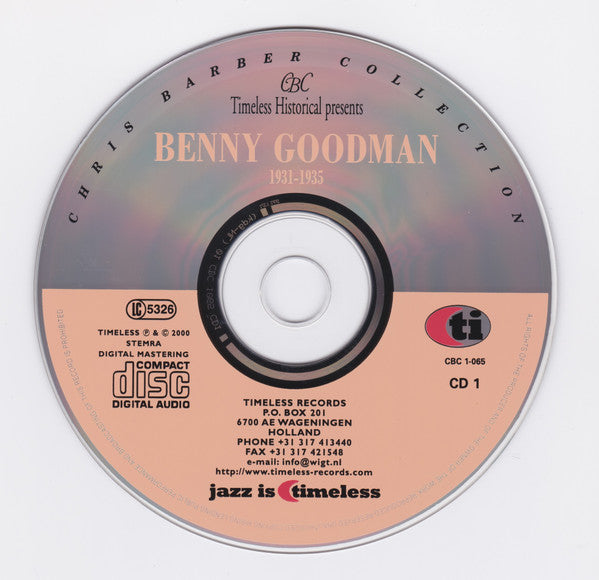 Benny Goodman : Benny Goodman - (1931–1935) (2xCD, Comp)