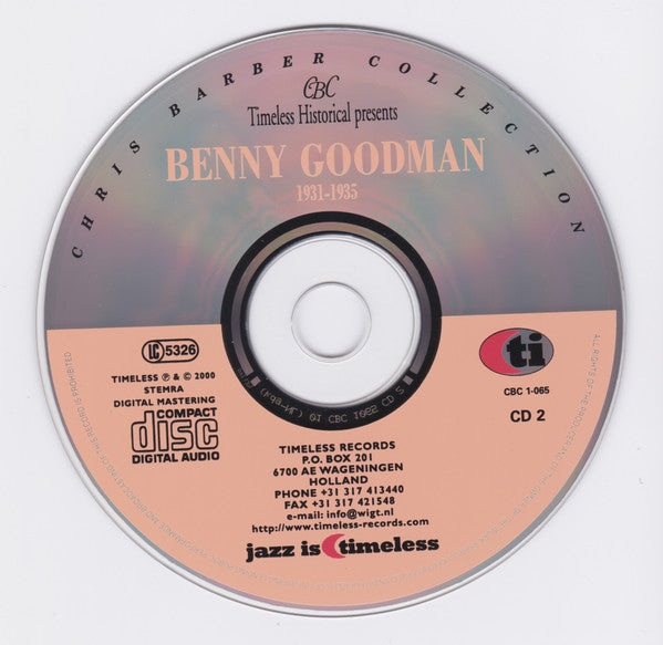 Benny Goodman : Benny Goodman - (1931–1935) (2xCD, Comp)