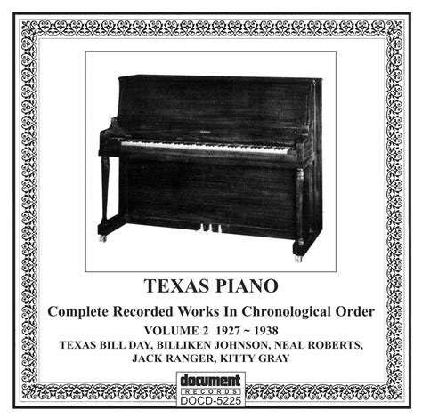 Various : Texas Piano Volume 2 (1927-1938) (CD, Comp, Mono)