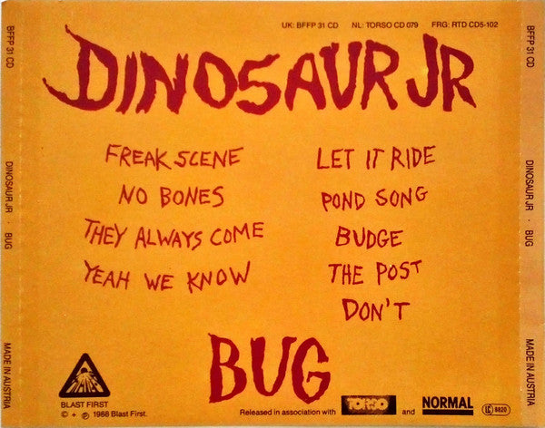 Dinosaur Jr. : Bug (CD, Album)
