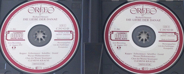 Richard Strauss - Annelies Kupper, Anny Felbermayer, Paul Schöffler, Josip Gostić, Wiener Philharmoniker, Clemens Krauss : Die Liebe Der Danae (3xCD, Album, Mono, RM)