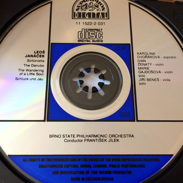 Janáček* / Karolina Dvořáková, Ivan Ženatý, Brno State Philharmonic Orchestra, František Jílek : Sinfonietta / The Wandering Of A Little Soul / The Danube / Schluck und Jau (Orchestral Works Vol.3) (CD, Album)