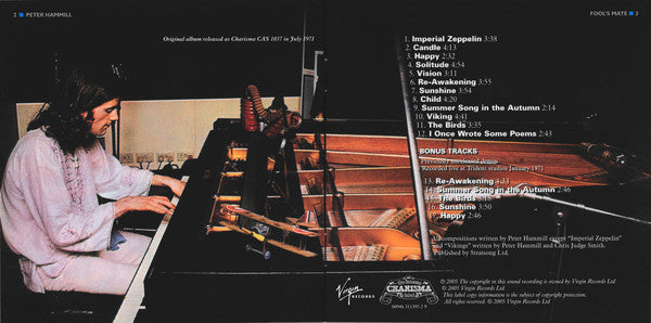 Peter Hammill : Fool's Mate (CD, Album, RE, RM)