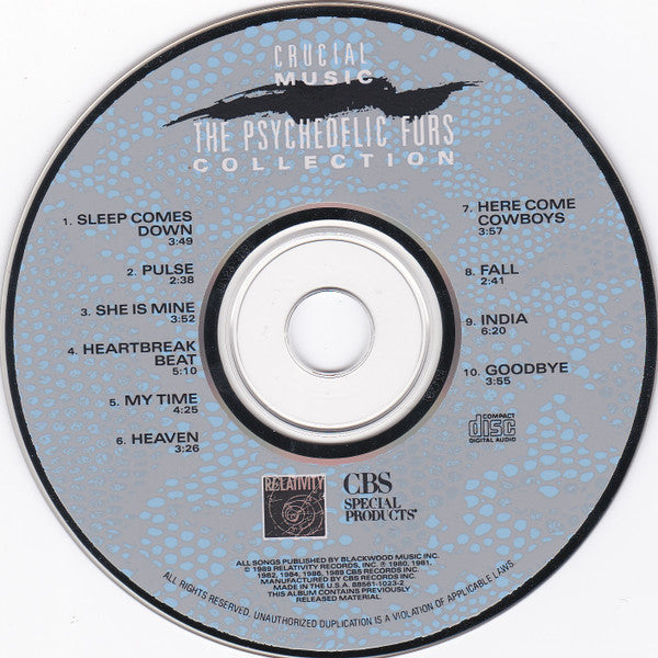 The Psychedelic Furs : Crucial Music: The Psychedelic Furs Collection (CD, Comp)