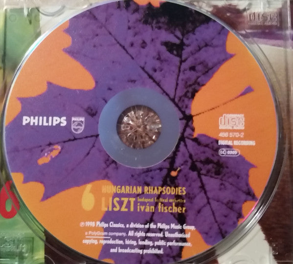 Liszt*, Iván Fischer*, Budapest Festival Orchestra : 6 Hungarian Rhapsodies (CD)