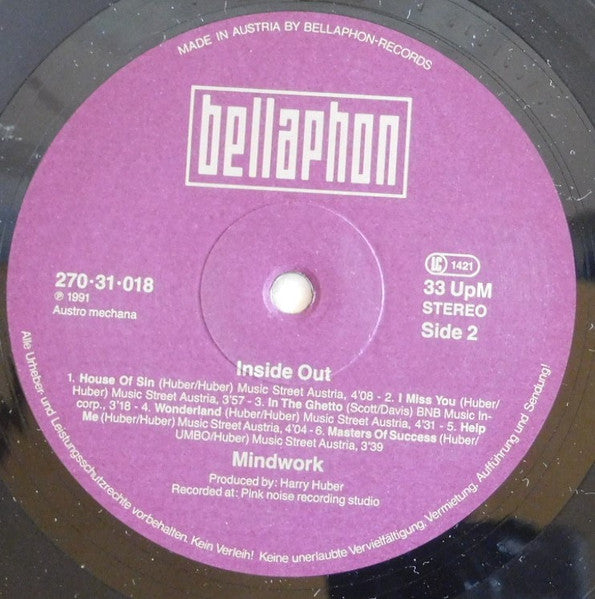 Mindwork : Inside Out (LP)