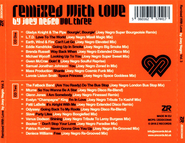 Joey Negro : Remixed With Love By Joey Negro (Vol. Three) (2xCD, Comp)