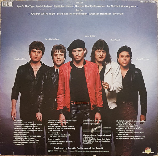 Survivor : Eye Of The Tiger (LP, Album)