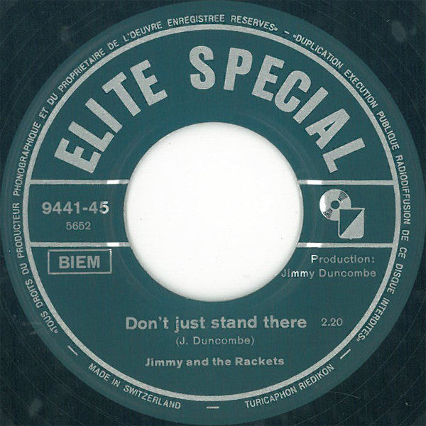 Jimmy & The Rackets : Baby, Keep Your Love / Don't Just Stand There (7", Single, Mono)