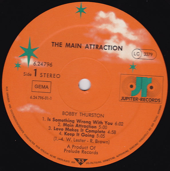 Bobby Thurston : The Main Attraction (LP, Album)