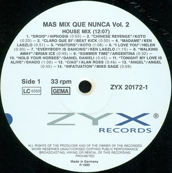 Various : Mas Mix Que Nunca! Vol. 2 (LP, Comp, Mixed)