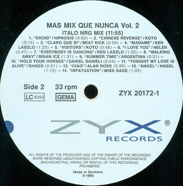 Various : Mas Mix Que Nunca! Vol. 2 (LP, Comp, Mixed)