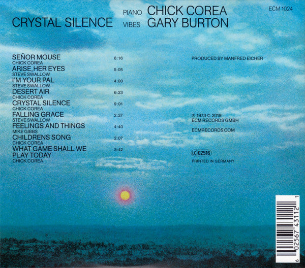 Gary Burton / Chick Corea : Crystal Silence (CD, Album, RE)
