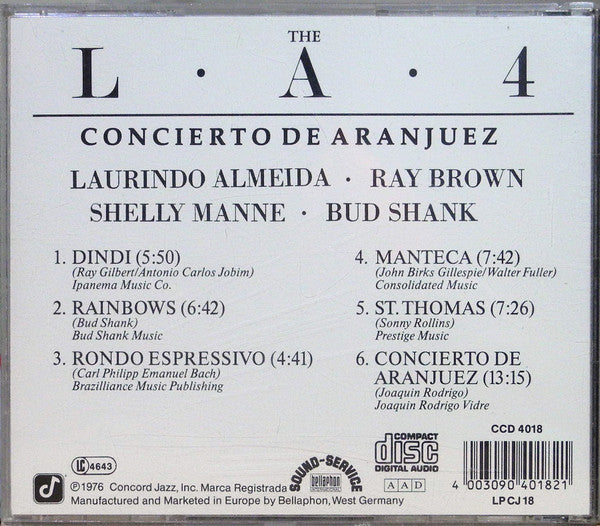 The L.A. 4* : Concierto De Aranjuez (CD, Album, RE)