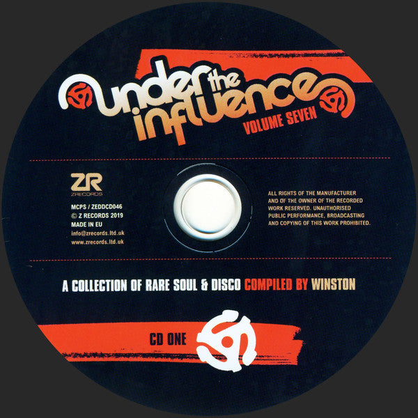 Winston (10) : Under The Influence Volume Seven (A Collection Of Rare Soul & Disco) (2xCD, Comp)