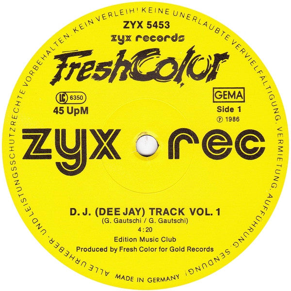 Fresh Color : D.J. Track Vol. 1 (12")