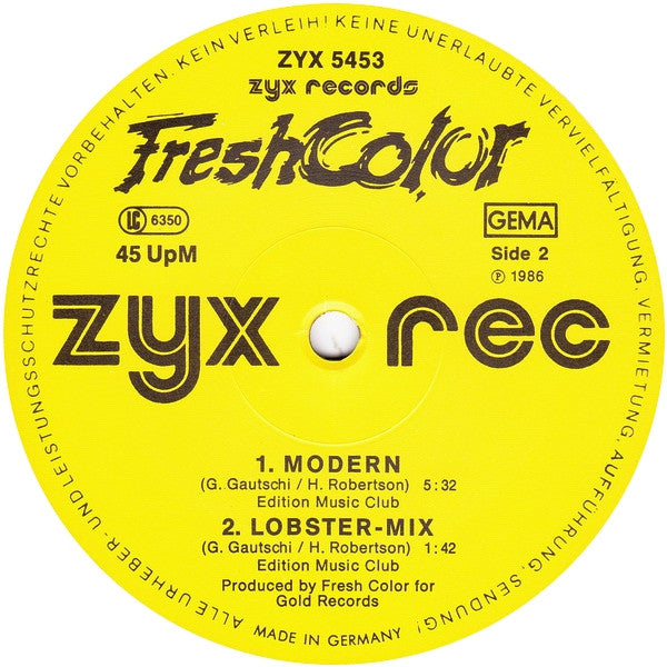 Fresh Color : D.J. Track Vol. 1 (12")