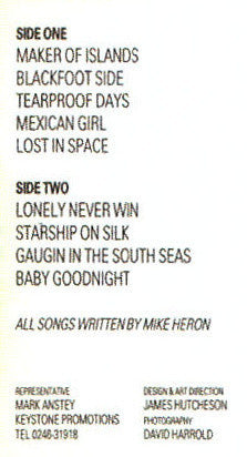 Mike Heron (2) : The Glenrow Tapes (Cass, Album)