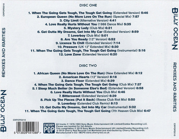 Billy Ocean : Remixes And Rarities (2xCD, Comp, RM)