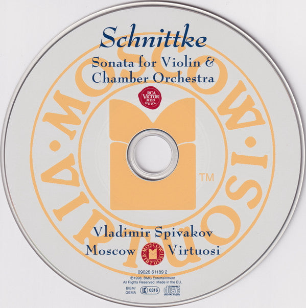 Alfred Schnittke / Родион Щедрин / Dmitri Shostakovich, Vladimir Spivakov, Moscow Virtuosi : Sonata For Violin & Chamber Orchestra (CD)