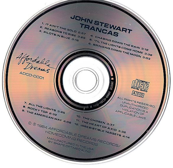 John Stewart (2) : Trancas (CD, Album)