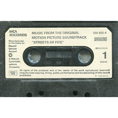 Various : Streets Of Fire - Music From The Original Motion Picture Soundtrack (Cass, Comp, chr)
