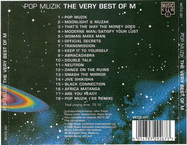 M (2) : Pop Muzik: The Very Best Of M (CD, Comp)
