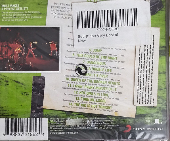 Loverboy : Setlist The Very Best Of Loverboy Live (CD, Comp)