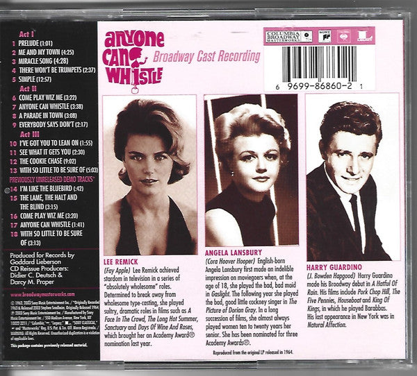Stephen Sondheim : Anyone Can Whistle (CD, Album, RE)