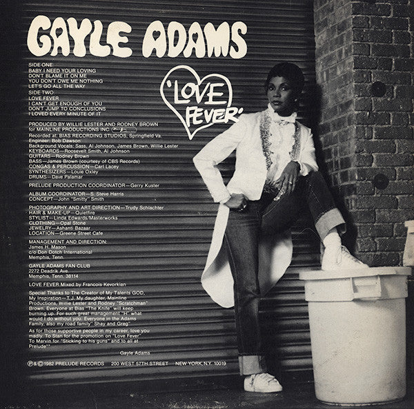 Gayle Adams : Love Fever (LP, Album)
