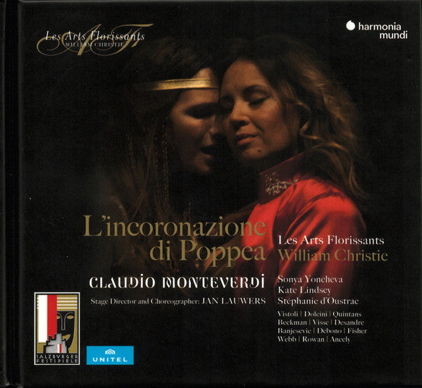 Claudio Monteverdi – Jan Lauwers ∣ Sonya Yoncheva ∣ Kate Lindsey ∣ Stéphanie d'Oustrac ∣ Vistoli* ∣ Dolcini* ∣ Quintans* ∣ Beekman* ∣ Visse* ∣ Desandre* ∣ Banjesevic* ∣ Debono* ∣ Fisher* ∣ Webb* ∣ Rowan* ∣ Ancely* ∣ Les Arts Florissants ∣ William Christie : L'Incoronazione Di Poppea (3xCD, Album + DVD-V, NTSC + Ltd, S/Edition, Dig)